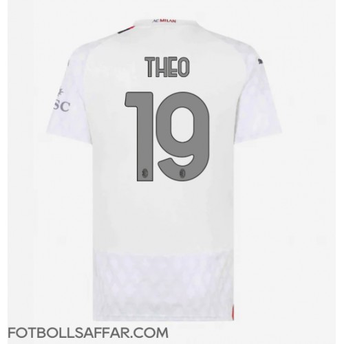 AC Milan Theo Hernandez #19 Bortatröja Dam 2023-24 Kortärmad